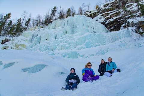 We get as close as possible to the waterfalls!