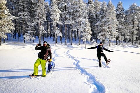 Snowshoeing in Rovaniemi