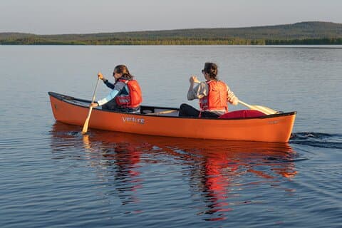 Canoe Down The River Trip in Lapland from Rovaniemi