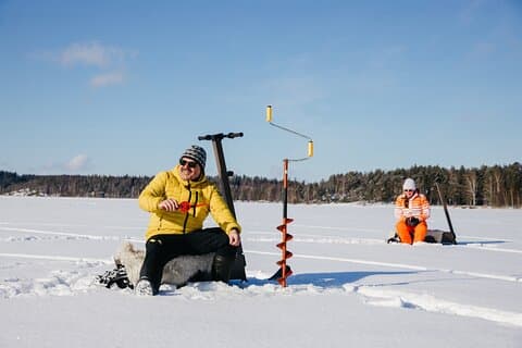 Try ice fishing