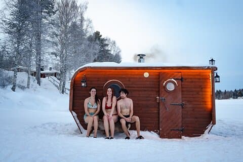 Unique Sauna on Ice Experience in Rovaniemi (Private)