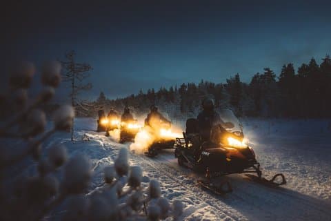 Night Snowmobile Safari, Rovaniemi