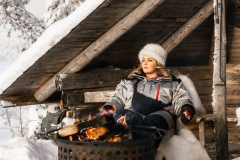 VIP Lapland: Santa Village, Glass Igloo Lunch & Snow Scooters