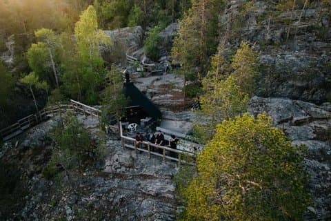 Caves, Cliffs & Canoe Adventure at Kätkävaara