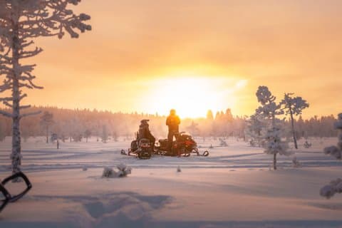 Sunset Snowmobile Safari in Rovaniemi