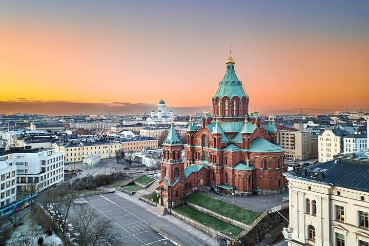 Aerial view of Uspenski Cathedral