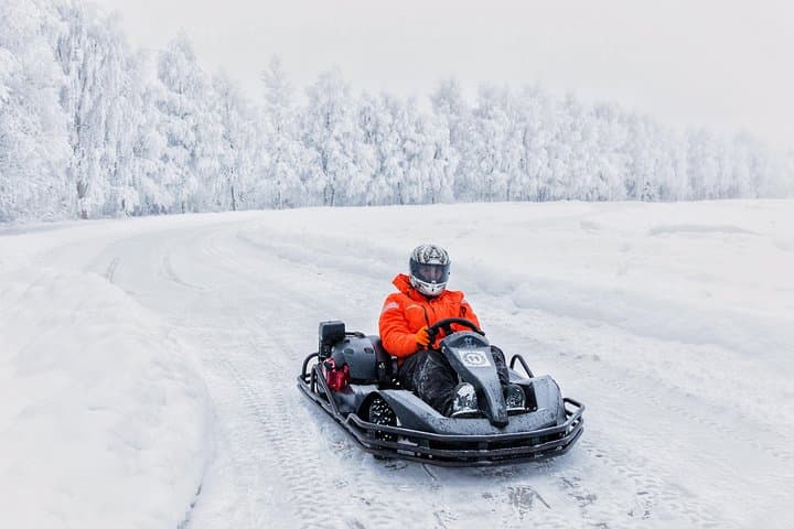 Arctic Ice Karting and Snowmobile Safari
