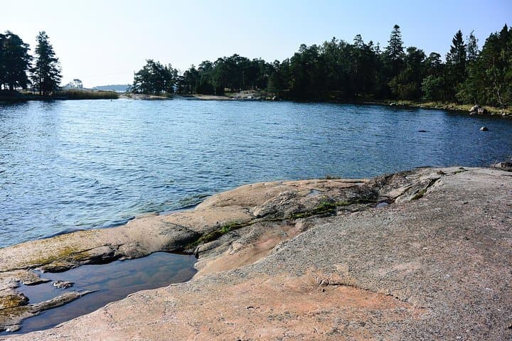 Smooth cliffs and peaceful private bay