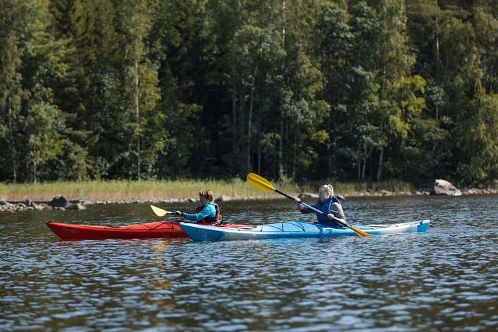 Lake kayaking trip