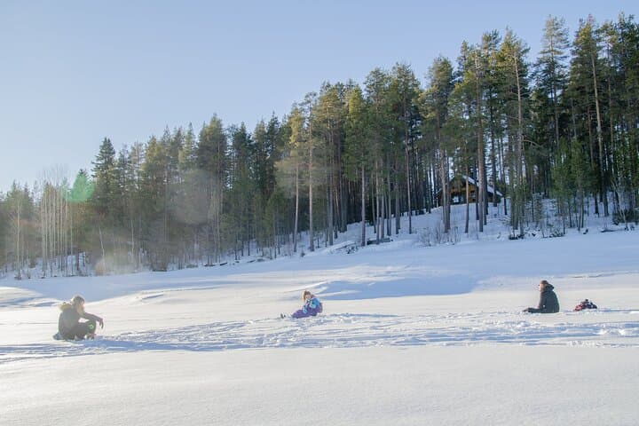 First Ice Fishing Experience in Rovaniemi
