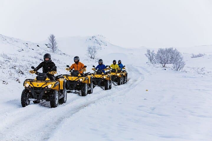Winter Quad Bike Ride in the Arctic Circle from Rovaniemi