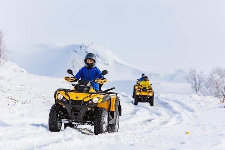 Winter Quad Bike Ride in the Arctic Circle from Rovaniemi