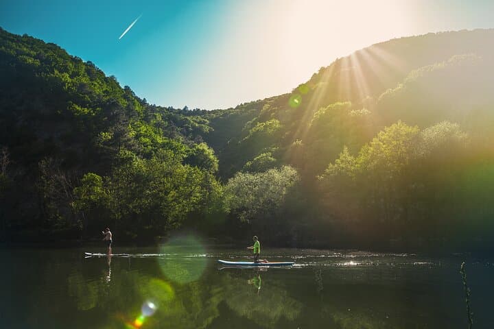Surfing under Midnight Sun (SUP)