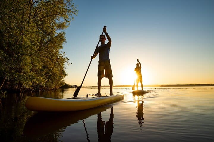Surfing under Midnight Sun (SUP)
