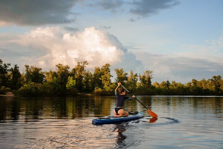 Surfing under Midnight Sun (SUP)