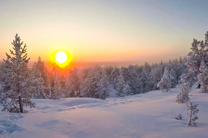 Sunsets in Lapland are magical...