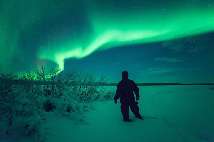 3-h Northern Light Safari by Snowmobiles From Levi