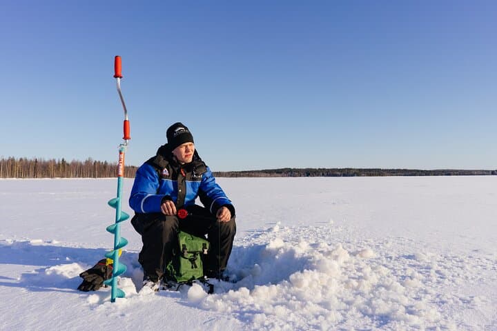 Ice Fishing Like a Finn in Rovaniemi, Apukka Resort