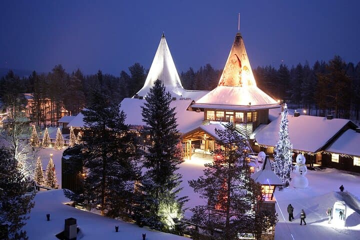 VIP Lapland: Santa Village, Glass Igloo Lunch & Snow Scooters