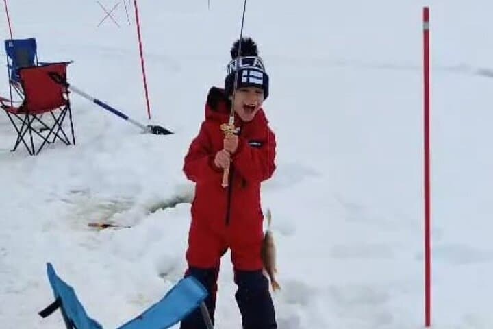 Ice Fishing Adventure in Levi with Salmon Soup