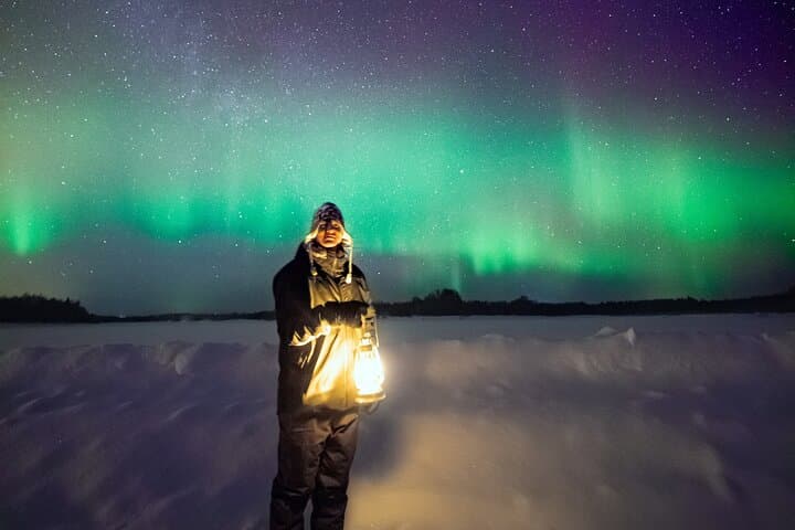 Rovaniemi: Northern Lights Pro Guaranteed - Unlimited (PRIVATE)