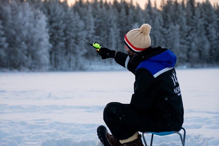 Arctic Day with Ice Fishing and Floating