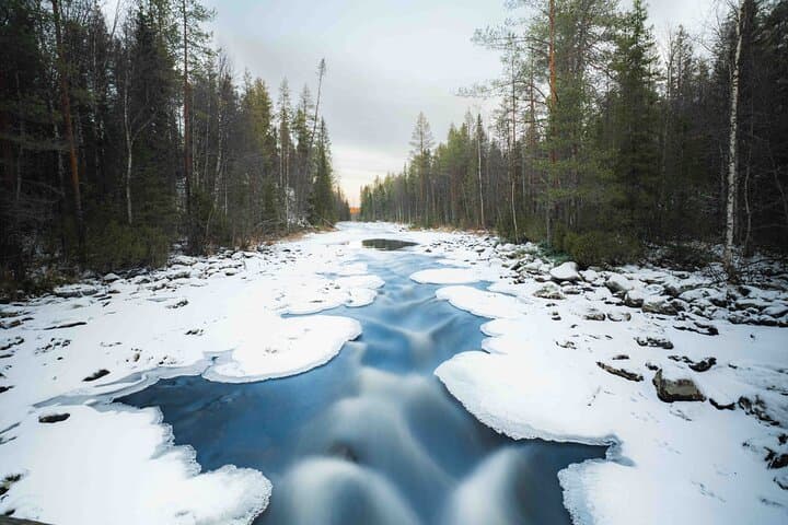 Long exposure river photography