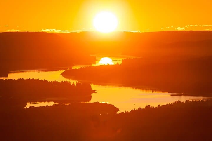 Canoeing under the Midnight Sun in Rovaniemi