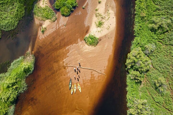Summer canoeing tour in Rovaniemi