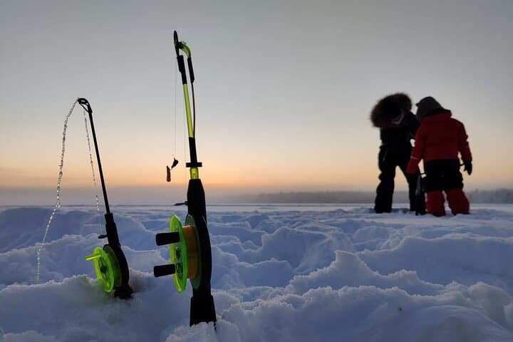 Arctic Immersion: Full-day Snowshoeing and Ice Fishing (Private)