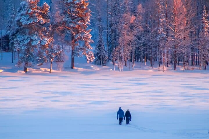 Lapland Winter Adventure Snowmobiling and Ice Fishing Experience