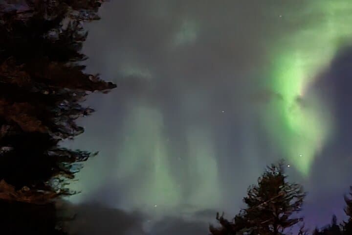 Arctic Night Snowshoeing near Ruka - Stars and Northern Sky