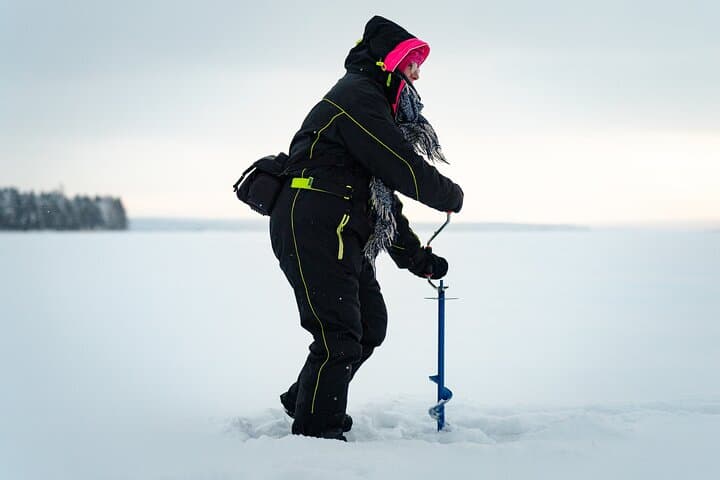 Snowmobile & Ice Fishing Introduction Combo (Small Group of 8)