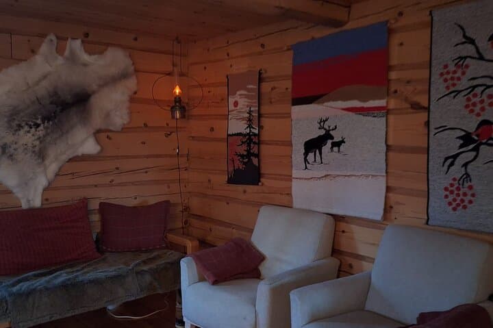 Reindeer Farm Visit and Snowshoe Adventure in wilderness Raattama