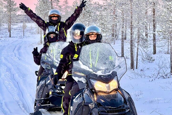 Riding through the pristine wilderness