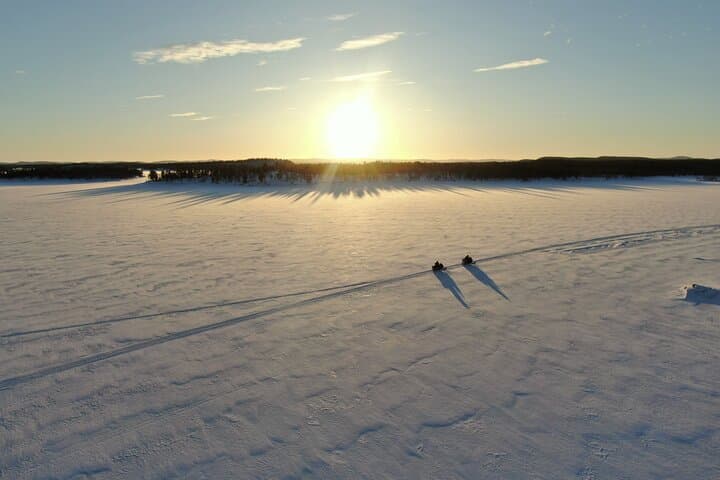Mini Snowmobile Expedition in Wild Lapland