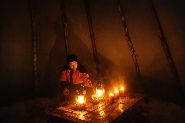 Evening Ice Fishing at Niesikivalo Arctic Night Experience 4h