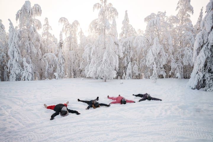 Family Snowmobile Safari in Rovaniemi in small group
