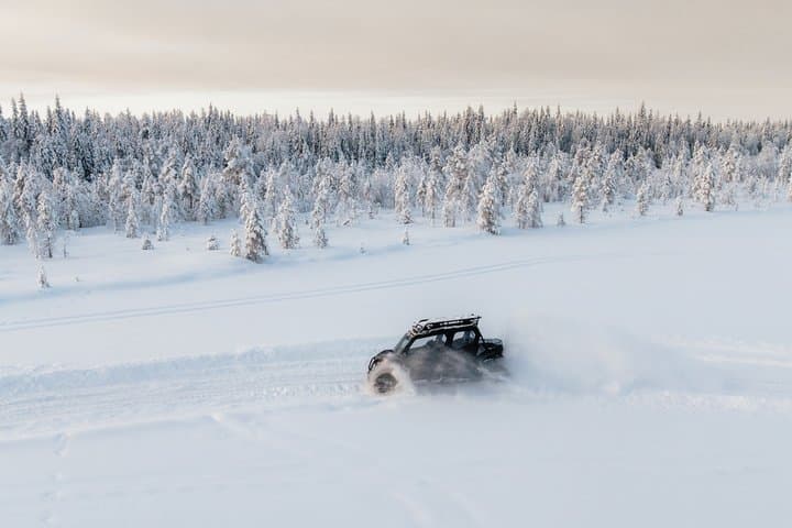 Luxury Rovaniemi Safari Private Snow-Veh Tour with 3-Course Lunch