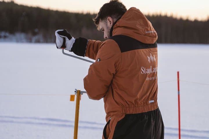 Ice Fishing with Snowmobiles