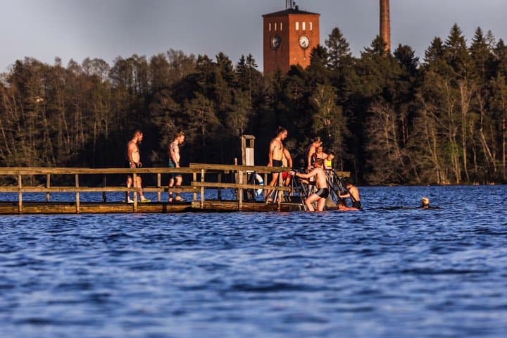 Swim in a beautifull lake