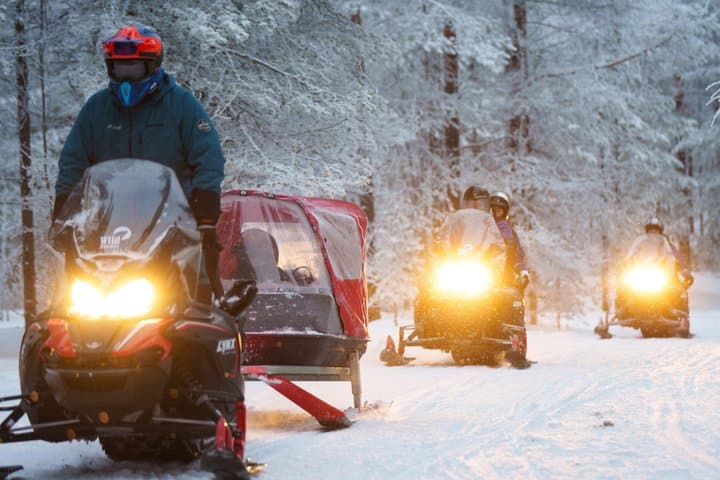 Family Snowmobile Safari from Santa Claus Village
