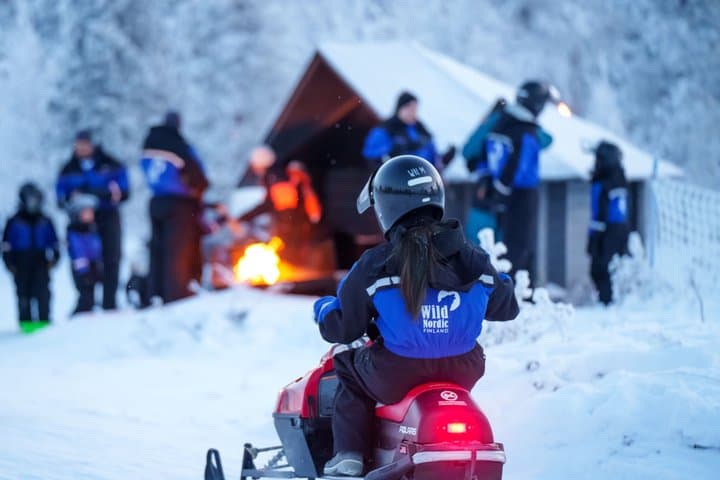 Family Snowmobile Safari from Santa Claus Village