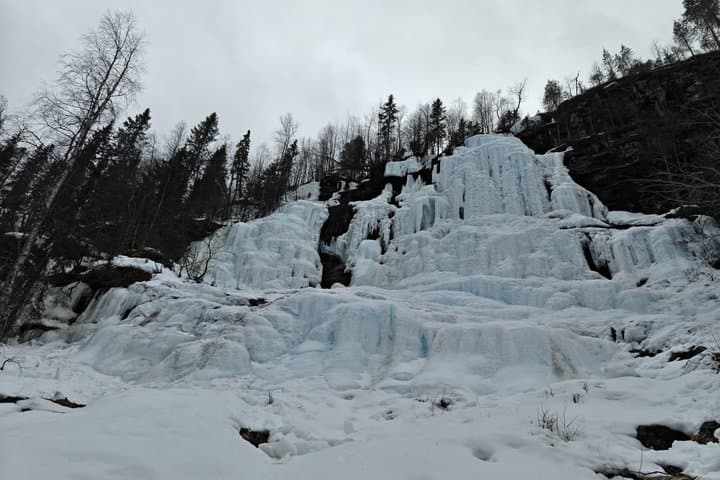 Korouoma Frozen Waterfalls Hiking Experience Rovaniemi Lapland