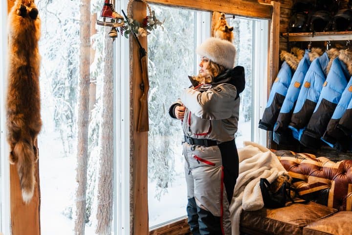 VIP Lapland: Santa Village, Glass Igloo Lunch & Snow Scooters
