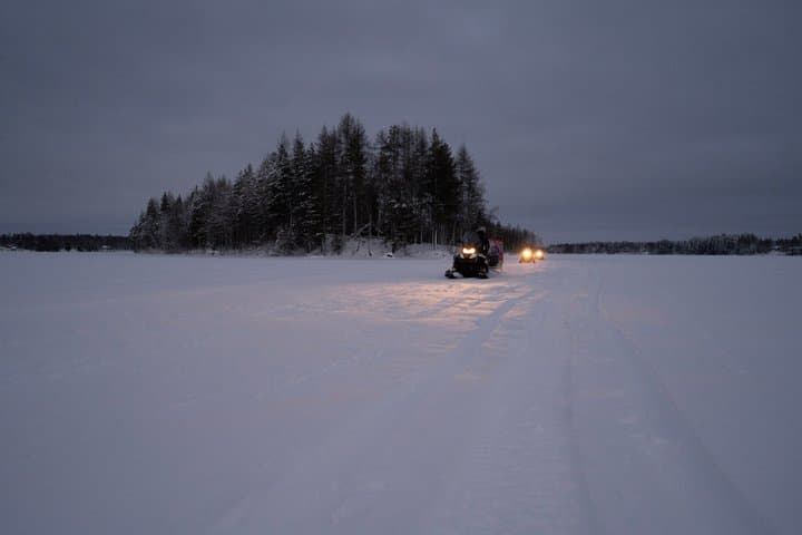 Small Group Pure Snowmobile Night Experience