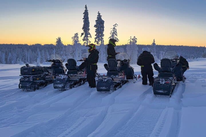Twilight Backcountry Snowmobile Tour from Rovaniemi