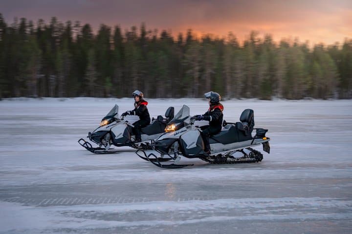 Snowmobile Safari through Lappish Forest from Rovaniemi