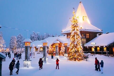 Santa Claus Village, Husky and Reindeers Combo Safari
