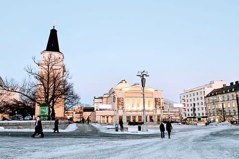 Central Square in the winter